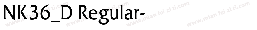 NK36_D Regular字体转换